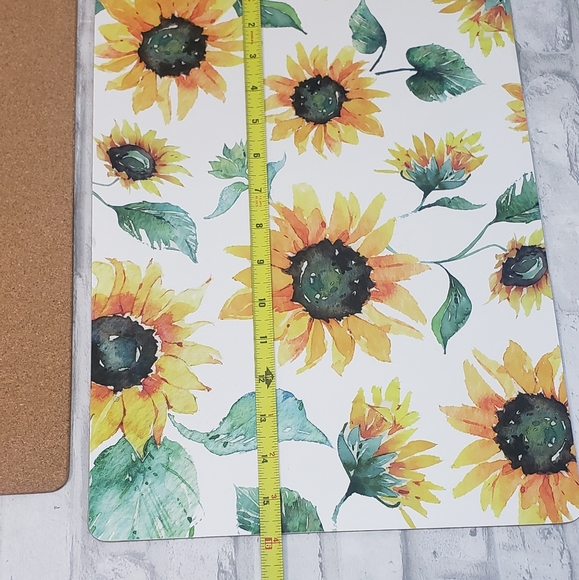 Sunflower Cork Floral Rectangular Placemats (Set of 4) - Picture 3 of 6
